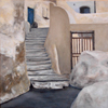 Santorini, oil on canvas, 100 x 100cm